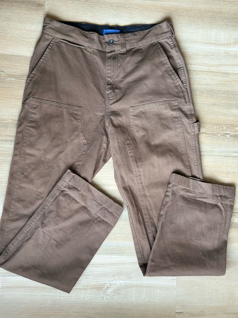 Saturdays New York City Morris Carpenter Pants Men’s 28 Brown Canvas Workwear